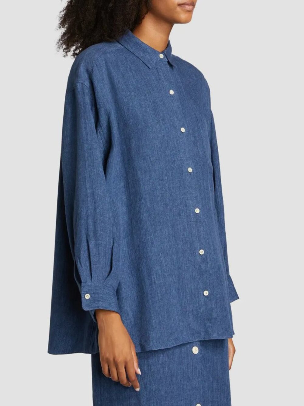 Jenni Kayne Relaxed Linen Oversized Button-Up Shirt